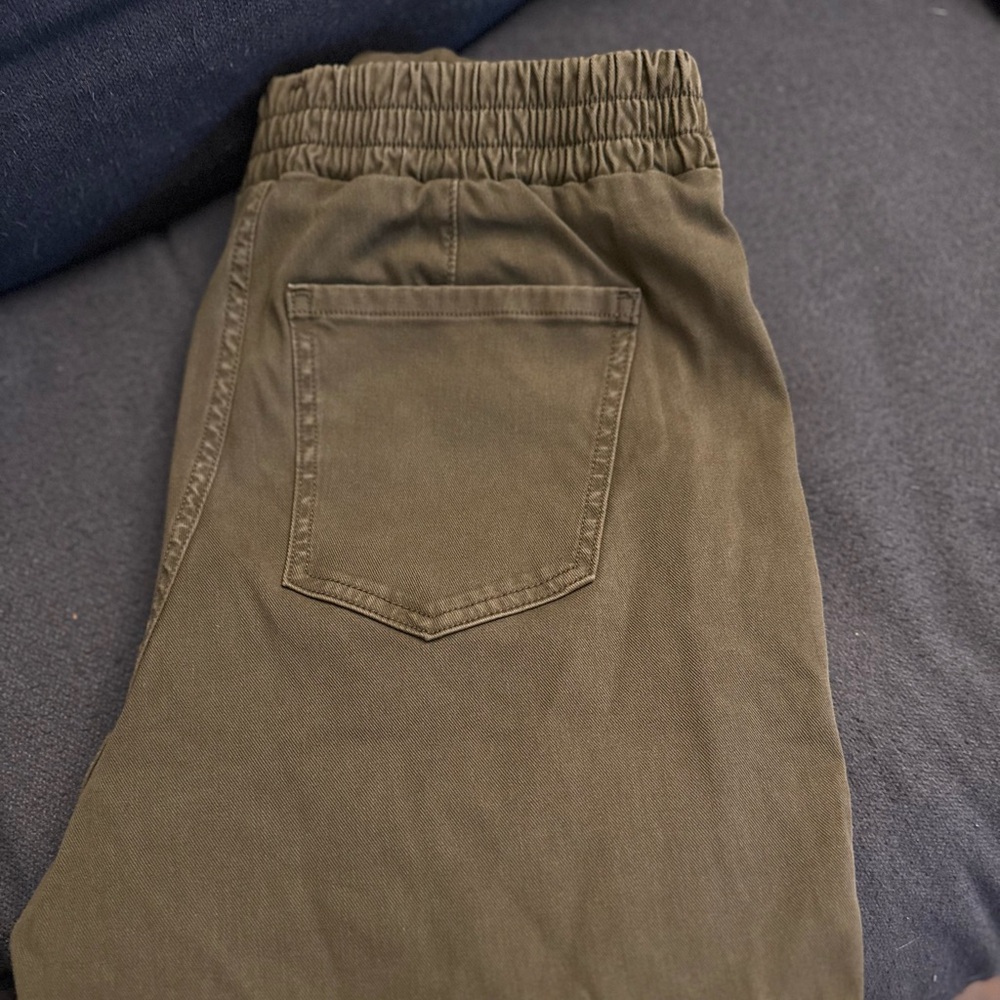 SPANX Green Cropped Pants Ankle Length